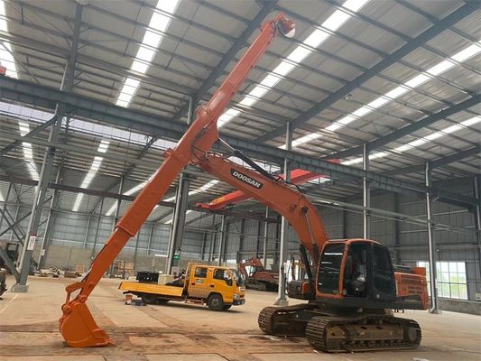 14m 16m Excavator Telescopic Arm กับถังมาตรฐาน