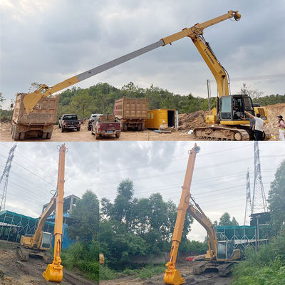 อุปกรณ์ขุดแขนโทรทรรศน์ โบมโทรทรรศน์ พร้อมถังมาตรฐานสําหรับขุด
