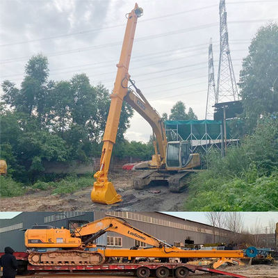 10M Excavator Long Reach Boom และ Telescopic Arm สําหรับ 10 ตัน ถึง 12 ตัน