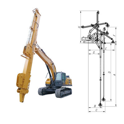 เครื่องขุดโทรทรรศน์ เครื่องขุดโทรทรรศน์ ขนาด 25m 30m 32m พร้อมถังกระบอกสําหรับเครื่องขุด