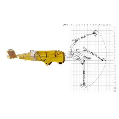 10M Telescopic Arm สําหรับ Excavator สําหรับ Liugong 9250F กับถัง
