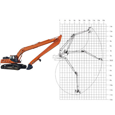 ฮิตาชิ Excavator ระยะยาว Boom Arm Boom Excavator สําหรับระยะยาว