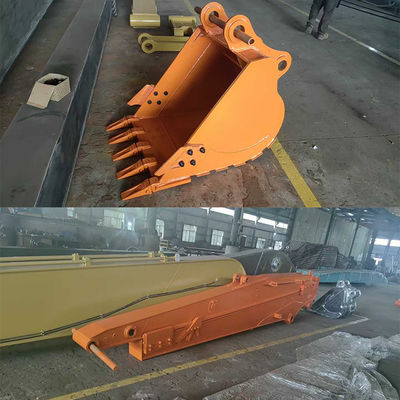 8M Excavator Telescopic Arm ใช้ Shaogang Q355B Telescopic Dig ทราย