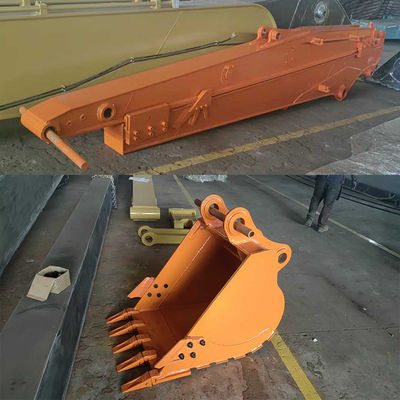 ระยะยาวใช้ Excavator Telescopic Boom Shaogang Q355B สไลเดอร์ที่ดีกว่า