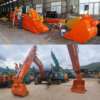8M 10M 12M Telescopic Arm Excavator ใช้ Q355B ผู้ผลิตขนาดใหญ่