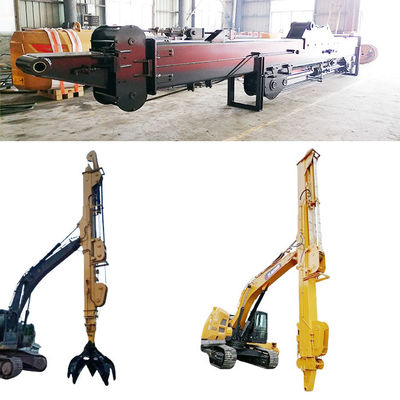 Excavator ยาว Reach Stick บูมและแขนกับ Clamshell ถังที่มีฟัน