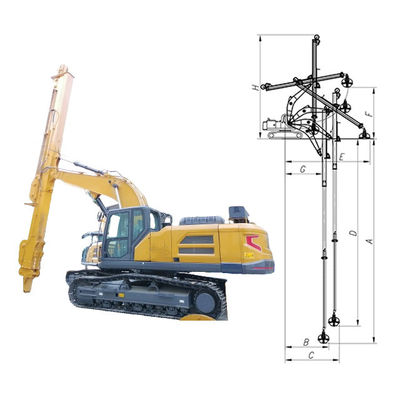 อันดับ 1 BS900E Excavator Telescopic Arm Telescopic Dipper สําหรับเครื่องขุด