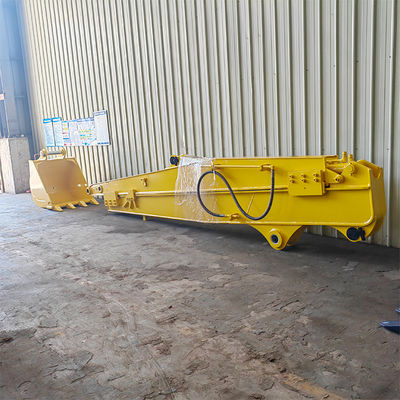 ZH OEM ที่กําหนดเอง Q355B 8M 10M 11M 12M Excavator Long Reach Arm Long Reach Excavator Boom Excavator Sliding Arm สําหรับการบดและทําความสะอาดแม่น้ํา