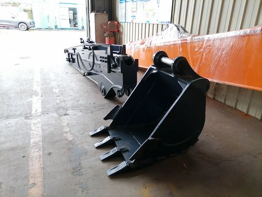 ZH OEM ที่กําหนดเอง Q355B 8M 10M 11M 12M Excavator Long Reach Arm Long Reach Excavator Boom Excavator Sliding Arm สําหรับการบดและทําความสะอาดแม่น้ํา