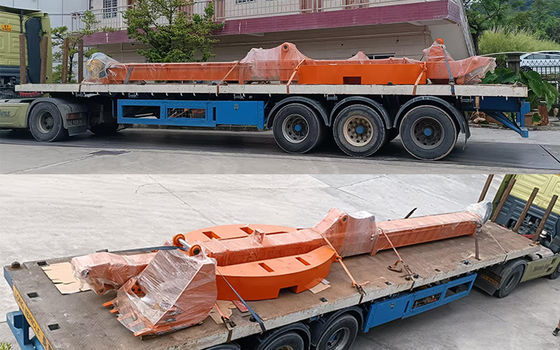 อุปกรณ์ขุดหิน ระยะยาว สต๊อก บูมและแขน 14m 16m 18m