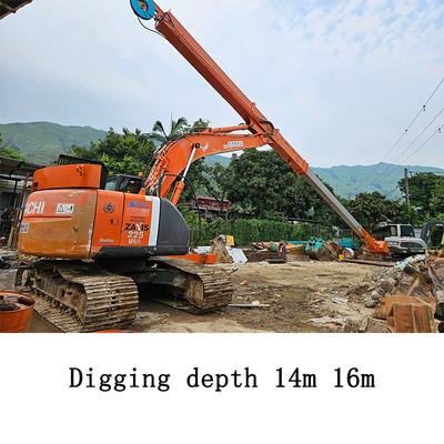 14M 16M Excavator Long Reach Telescopic Boom Telescopic Arm สําหรับ Excavator Hydraulic Telescoping Excavator Excavator Teledipper เครื่องขุดขุด เครื่องขุดขุด