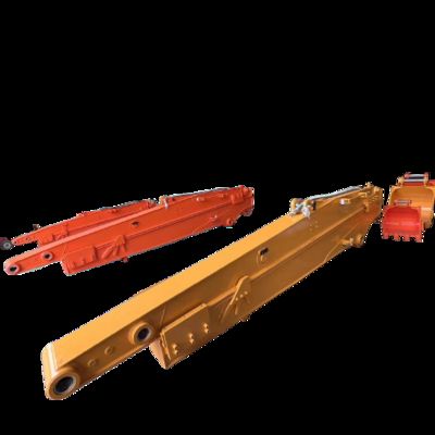 ZH OEM ที่กําหนดเอง Q355B 8M 10M 11M 12M Excavator Long Reach Arm Long Reach Excavator Boom Excavator Sliding Arm สําหรับการบดและทําความสะอาดแม่น้ํา