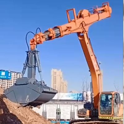 New Customized 12-35ton Excavator 10m 12M 14m 16Meters Telescopic Boom and Arm Extension Long Reach Arm for Mining Digger