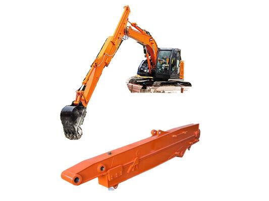 ประสิทธิภาพสูง 20-27 ตัน Excavator 10-12m Sliding Boom Arm มือโทรทรรศน์สําหรับการก่อสร้าง