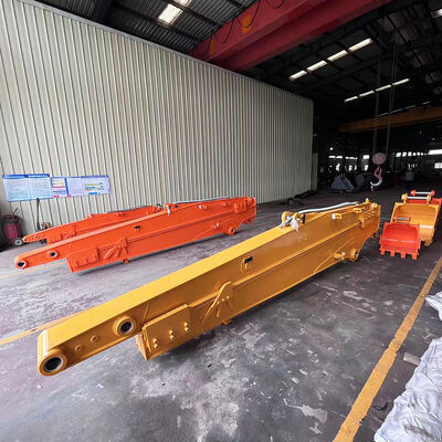 ประสิทธิภาพสูง 20-27 ตัน Excavator 10-12m Sliding Boom Arm มือโทรทรรศน์สําหรับการก่อสร้าง
