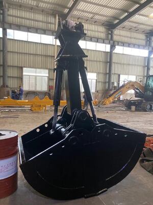 เครื่องขุด 1-1.5cbm Clamshell Grab Bucket, Shell Bucket, Hydraulic Clamshell Excavator Bucket สําหรับเครื่องขุดขนาด 20-30 ตัน