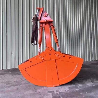 เครื่องขุด 1-1.5cbm Clamshell Grab Bucket, Shell Bucket, Hydraulic Clamshell Excavator Bucket สําหรับเครื่องขุดขนาด 20-30 ตัน
