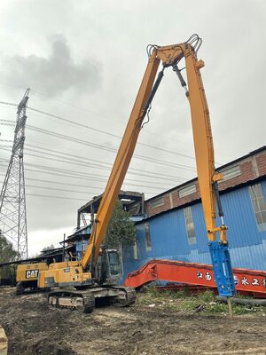 Excavator 16m การทําลาย Boom มือสูงและ Boom การทําลายแขนสําหรับ 20-25T Excavator