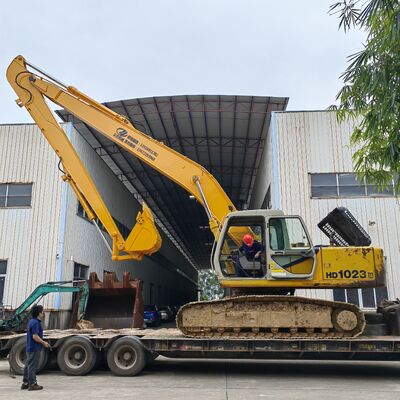 คุณภาพสูง 21-22m Long Reach Boom และ Arm Extended Boom สําหรับ Komatsu Excavator