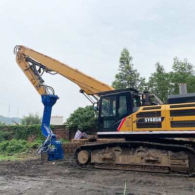 เครื่องขุดแรงสูง ไฮดรอลิก 18M พีลิ่ง บูมและแขนสําหรับ Sany 650 Doosan 520 สําหรับการสร้างรากฐาน