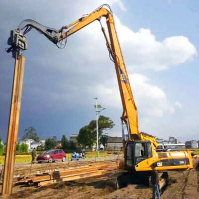 เครื่องขุดแรงสูง ไฮดรอลิก 18M พีลิ่ง บูมและแขนสําหรับ Sany 650 Doosan 520 สําหรับการสร้างรากฐาน