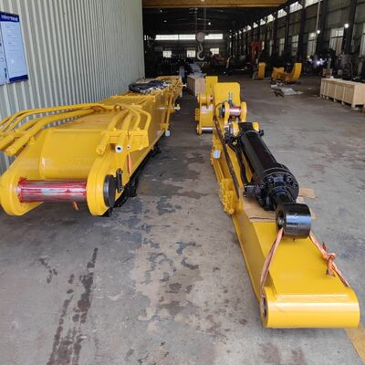 เครื่องขุดแรงสูง ไฮดรอลิก 18M พีลิ่ง บูมและแขนสําหรับ Sany 650 Doosan 520 สําหรับการสร้างรากฐาน