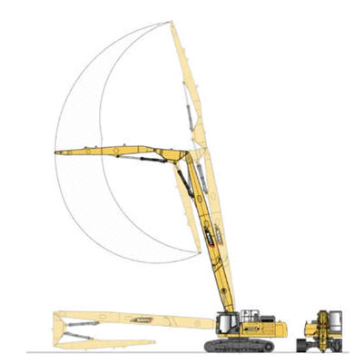 รถขุดทำลายระยะไกล งานรื้อถอน รถขุด